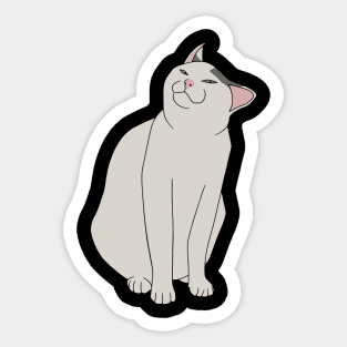 SMUG CAT MEME Sticker